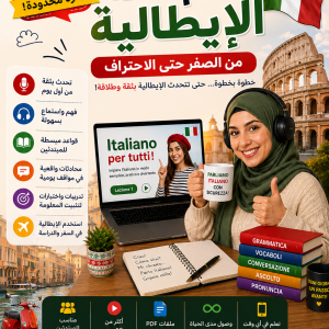 كورس تعلم اللغة الإيطالية من الصفر حتى الاحتراف