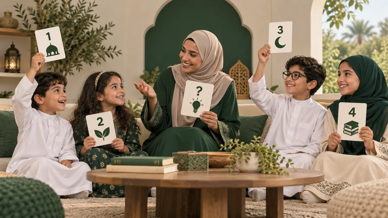 Read more about the article أسئلة دينية للأطفال مع الإجابات: 100 سؤال حسب العمر