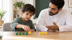 Read more about the article تعليم الطرح للأطفال بطريقة سهلة: من المحسوس إلى المسائل الكلامية