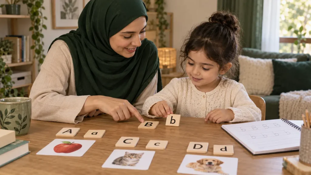 تعليم الحروف الإنجليزية للأطفال بطريقة سهلة