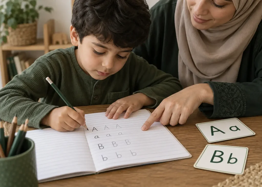تعليم الحروف الإنجليزية للأطفال بطريقة سهلة