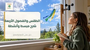 Read more about the article الطقس والفصول الأربعة للأطفال: شرح مبسط وأنشطة