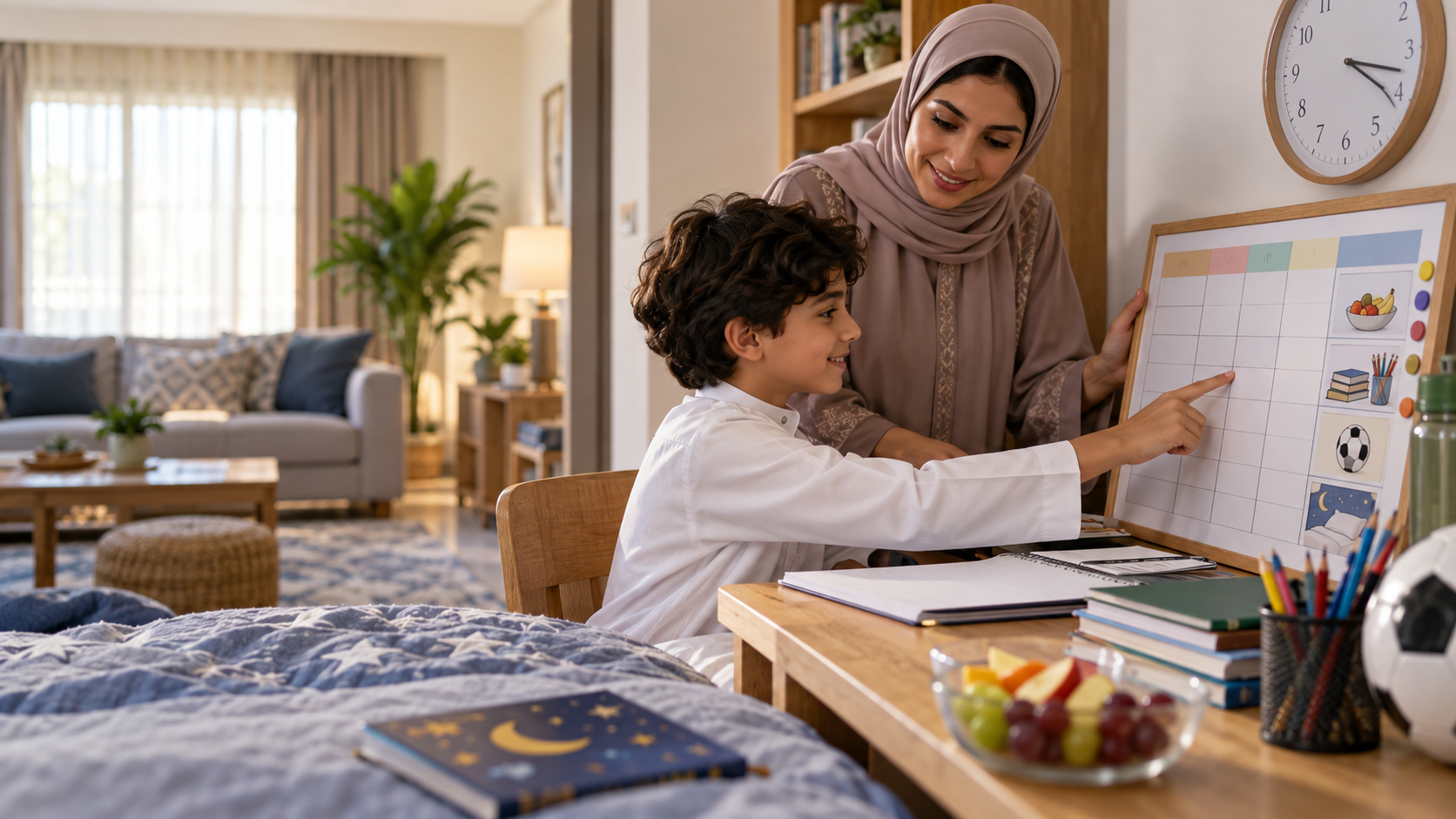 Read more about the article جدول تنظيم وقت المذاكرة للأطفال: روتين يومي مرن وقابل للتطبيق